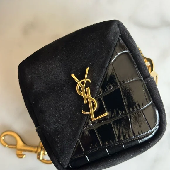 🔥SOLD 🔥Saint Laurent cube bag charm AirPod case coin case mini pouch - Picture 3 of 8